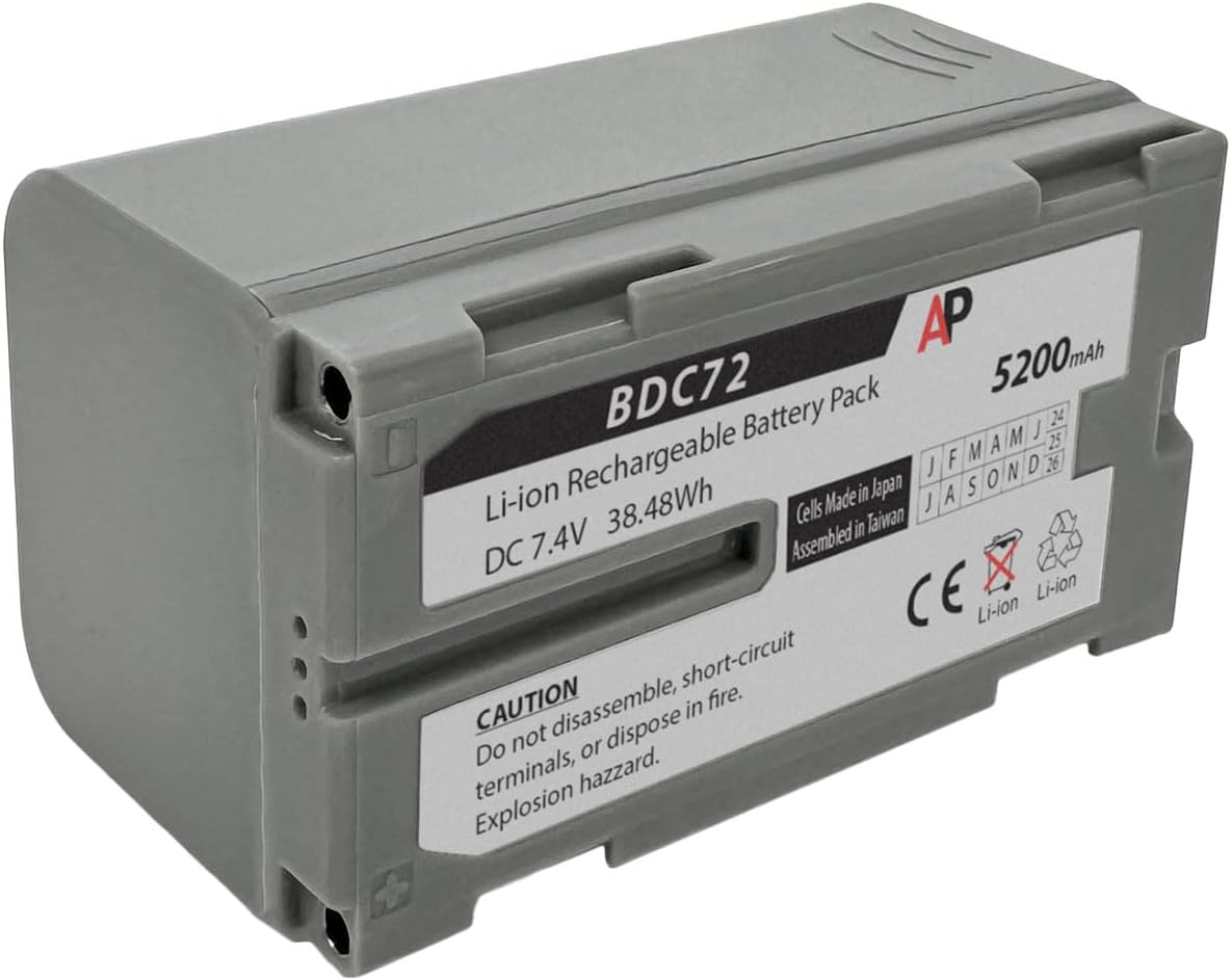 Artisan Power Replacement Battery for Topcon/Sokkia GTS-720, GTS-750, GTS-900, QS, GPT-7500, GPT-9000 - Battery Replaces BDC72, BDC71, and BT-65Q