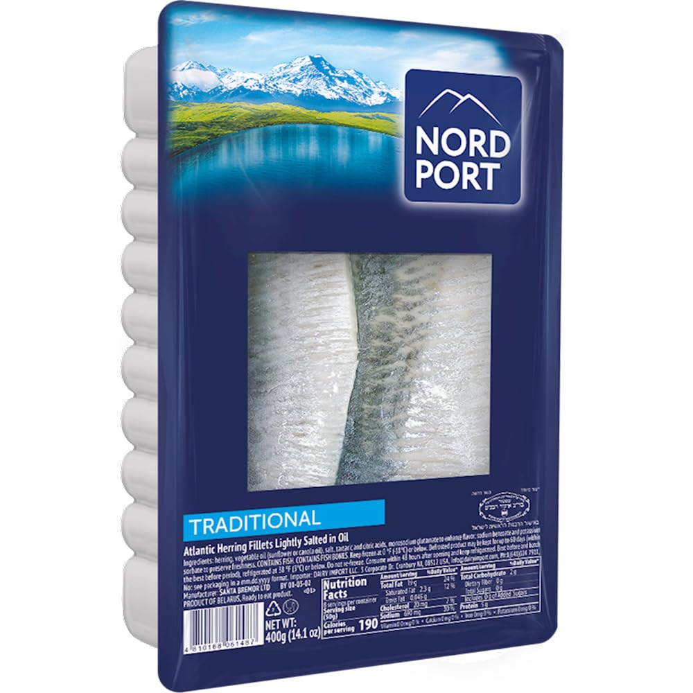 Nord Port Traditional Salted Herring Fillet 400g/ 14.1oz