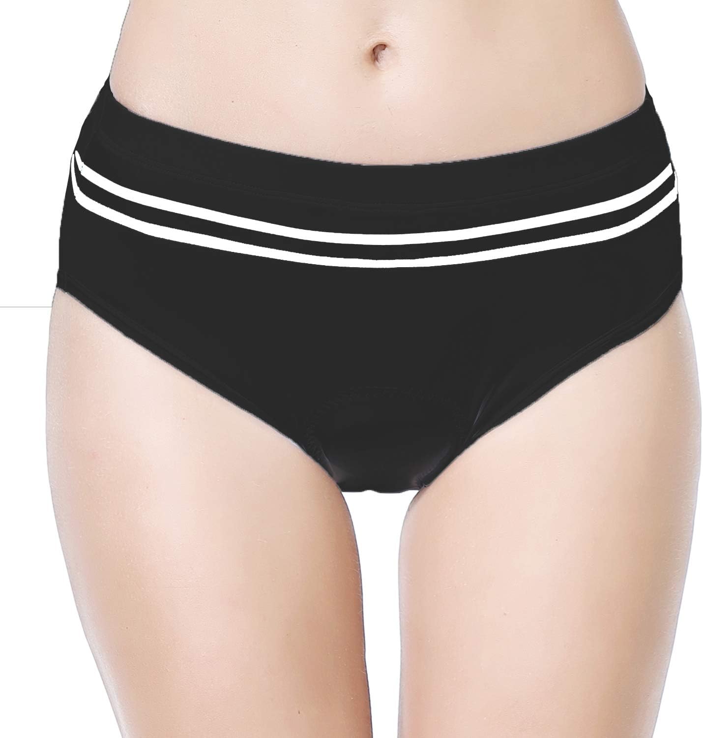 beroy Women Cycling Shorts Underwear,Ladies Bike Shorts with Padding(XXL Black)