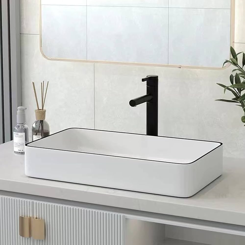 JOMOWN 洗面ボウル 605×355×110mm Amazon.co.jp: 【JOMOWN限定販売】 オシャレ 洗面ボウル 大型