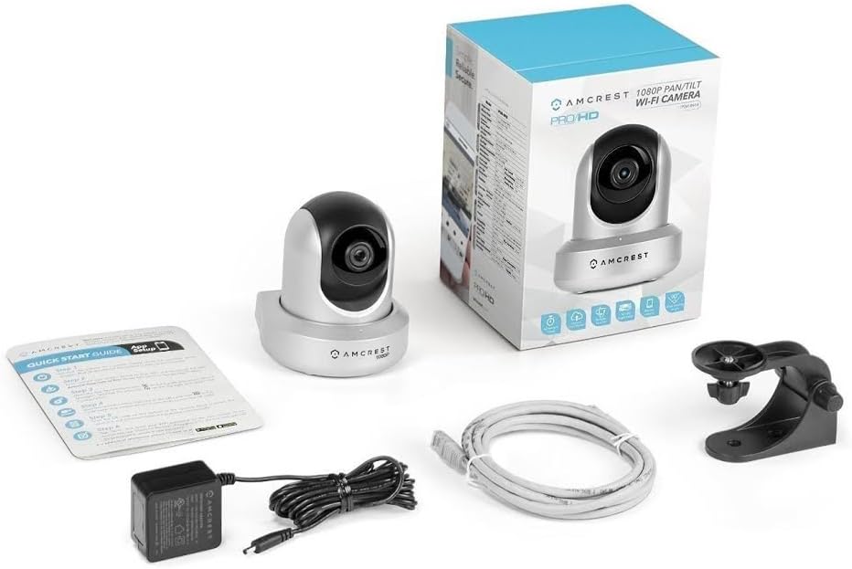 Amcrest 1080P WiFi Security Camera 2MP Indoor Pan/Tilt Wireless IP Camera, IP2M-841W (White)