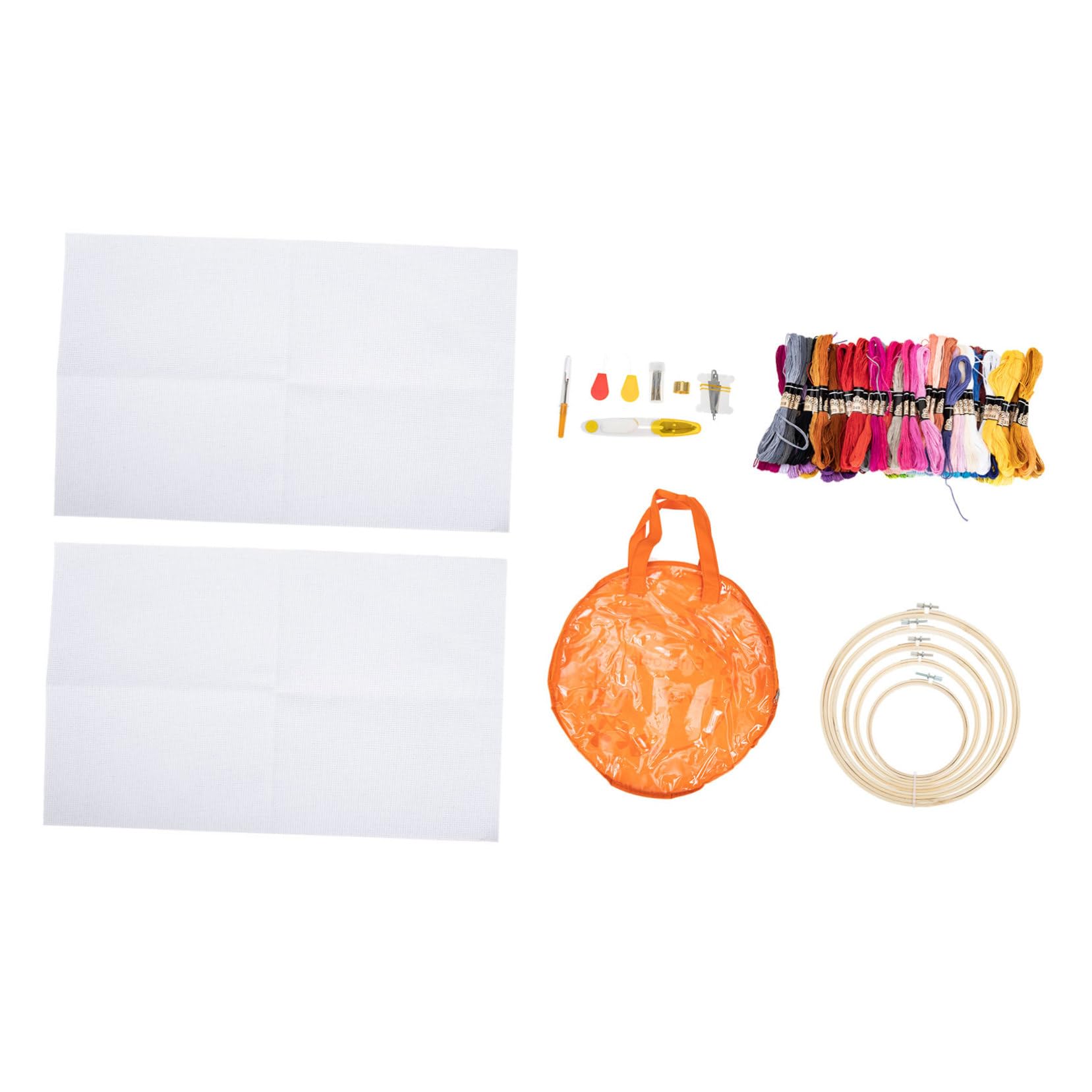 Operitacx Kit Ricamo Punto Croce Strumento Forniture Per Ricamo Diy Completo Accessori Tela Contatore Aghi Filo Hobby Manufatti Hobbyist