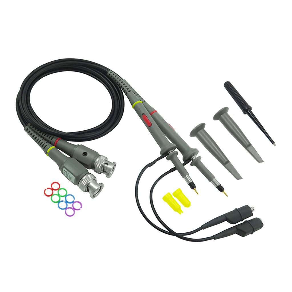Sharplace BNC Oszilloskop-Tastkopf 100 MHz mit Zubehör, 1