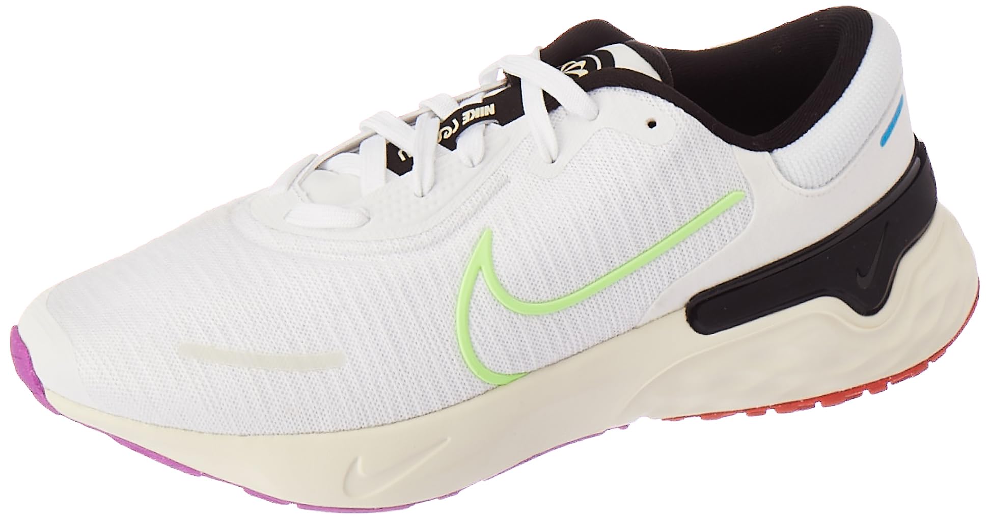 Nike Renew Run 4 SE-White/Fuchsia Dream-Black-Blue LIGHTNING-FJ1048-100-10UK (B0CJRPZ6YR) Amazon Price History, Amazon Price Tracker