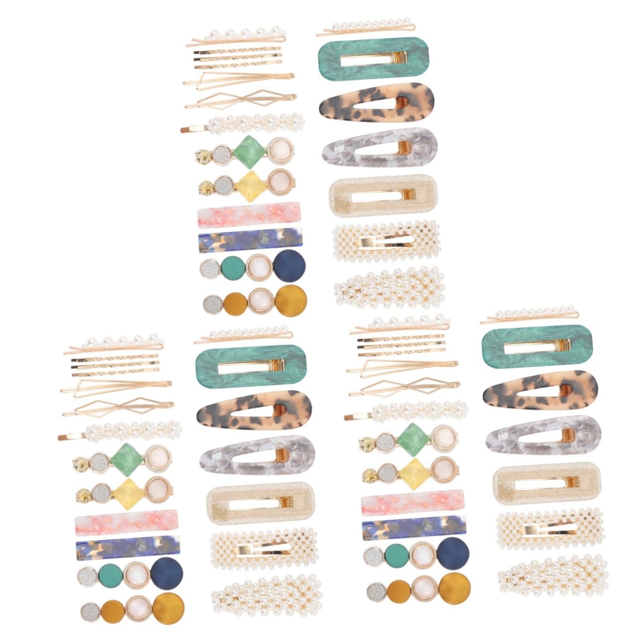 FRCOLOR Juego De 3 Para El Pelo Gruesas Para Mujer Pasador Sencillo Broche Adornos Para El Pelo 20 Unidades X 3