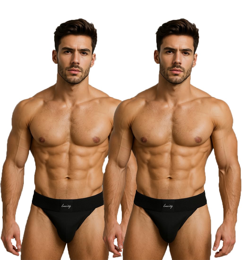 hyping Gym Supporter Underwear for Men Sports Running Brief Cricket Pocket Underwears for Men Workout in Gym Stretchable Cotton, Quick Dry Supporter Combo-picture-47