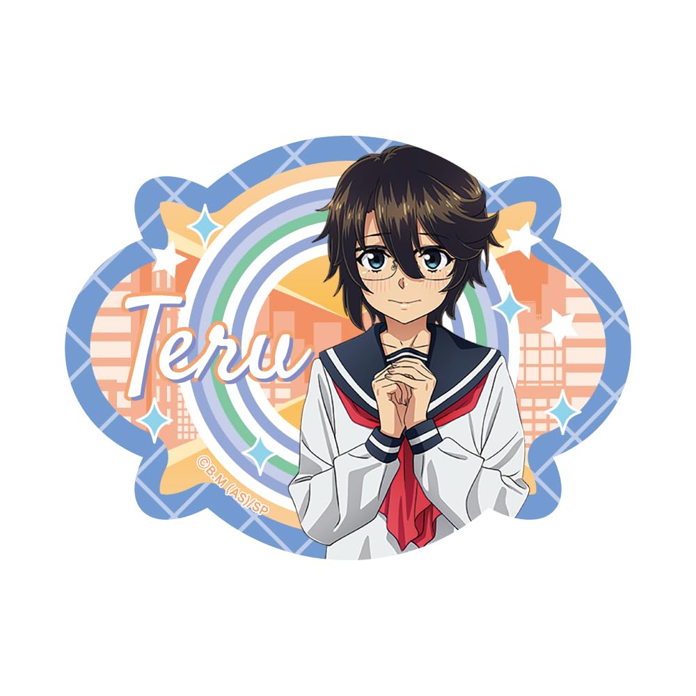 Algernon Product Shy Sticker Momijiyama Tel Approx. 2.4 x 3.1 inches (60 x 80 mm), Made of Yupo Paper