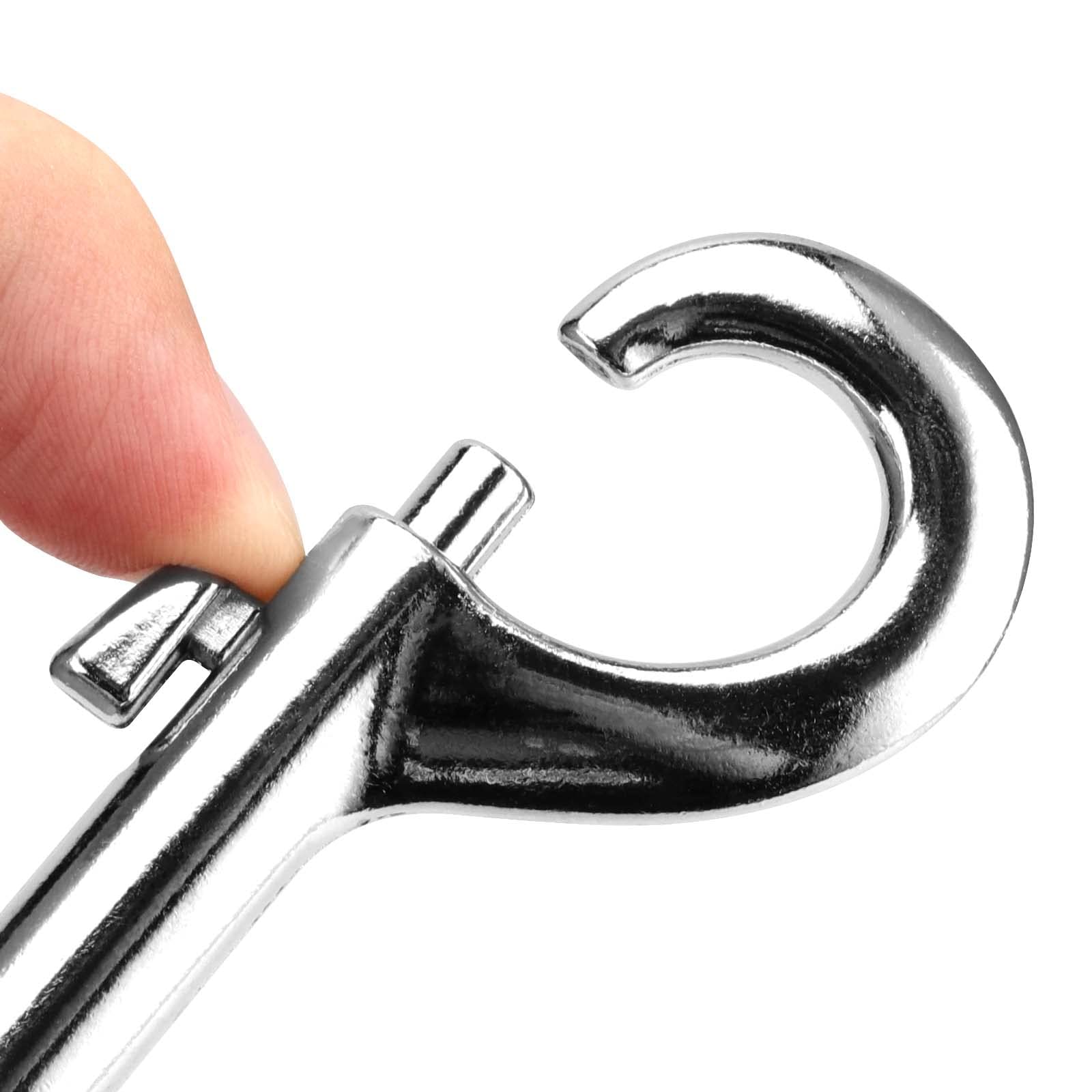 Clip A Gancetto In Acciaio INOX 316 - Girevole, Per Guinzagli, Portachiavi, 2 Pezzi - Foto 14