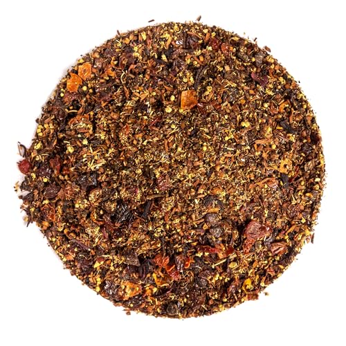 Image of Organic Positively Tea Company, Raspberry Rose Herbal Tea, Loose Leaf, 16 Ounce