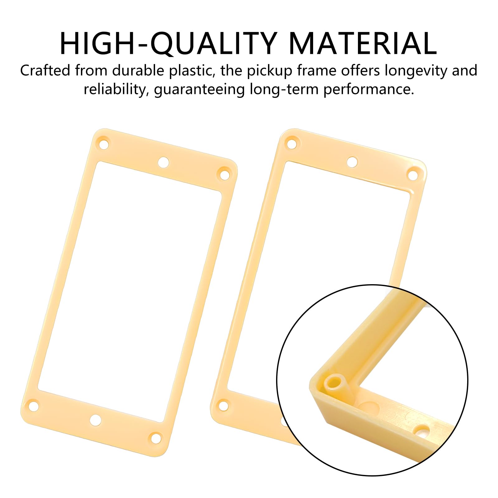 Musiin Pickup Frame Compatible with GIBSON-LP Guitar Replacement Part Pickup Cover Frame, Plastic Accessories - Image 4