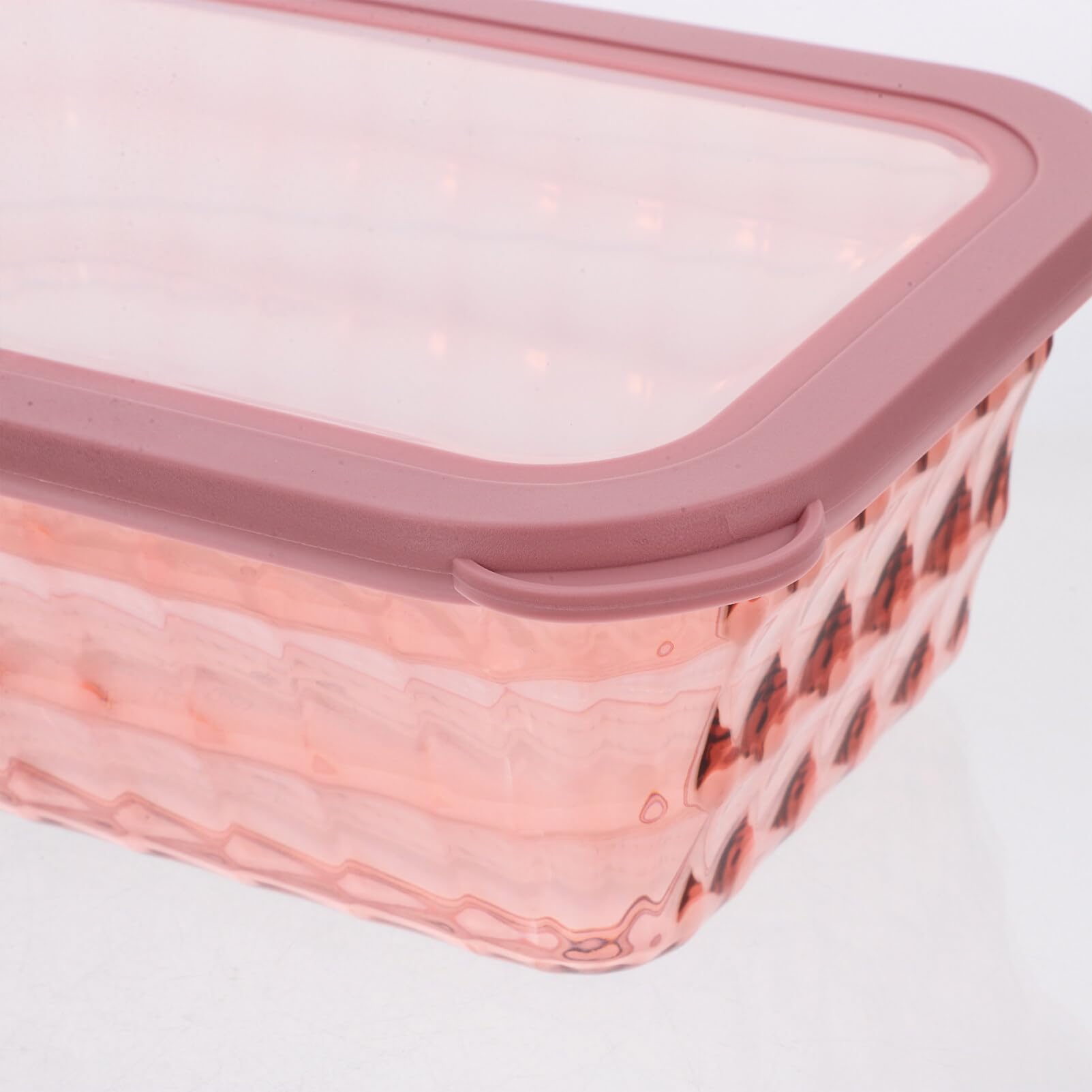 3stücke Küchen-aufbewahrungsbox Luftdichter Behälter für Obst und Gemüse Transparenter Getreidebehälter Frischhaltebox für Lebensmittel Kühlschrankbox zum Organisieren von Vorräten
