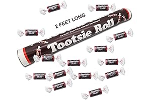 Tootsie Roll Mega Candy Super Tube - Scrumptious Treat in an Iconic Container