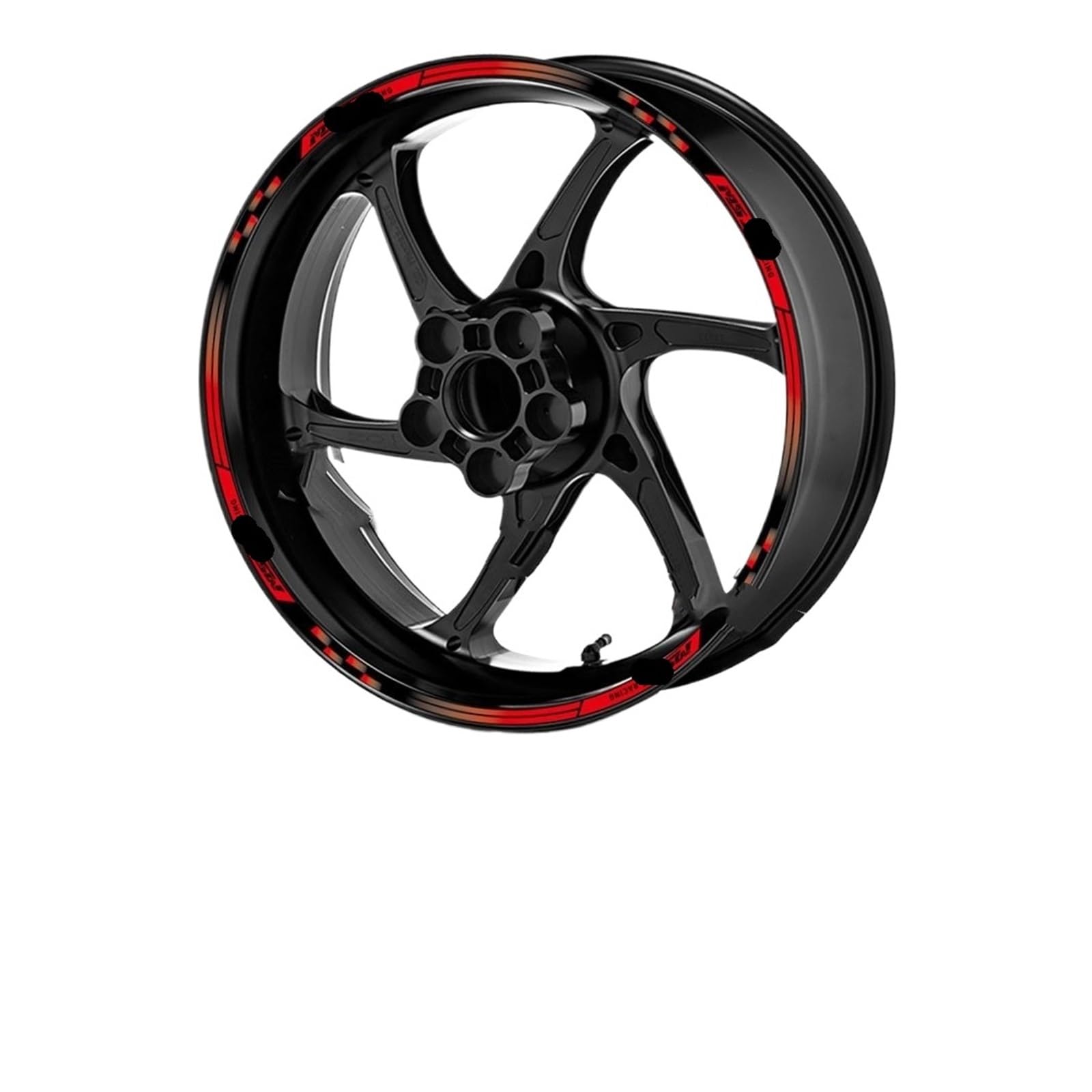Hub Decals Rim for MSX125 for SF for MSX 125 for Grom Msx125 Motorcycle Reflective Wheel Hub Sticker Rim Decal Stripe Tape Waterproof Stripe Tape(Red)