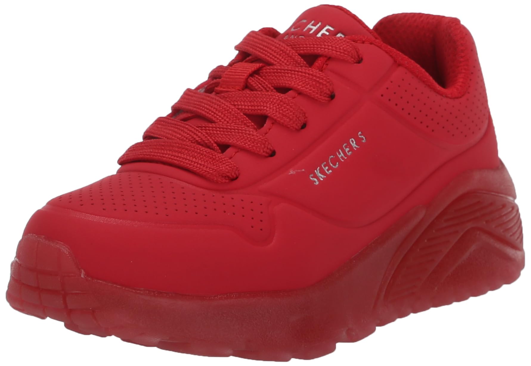 Skechers Boys Uno Ice Casual Shoes Vegan Air-Cooled Memory Foam Cushioned Comfort Insole Red - 3 UK (405770L) (B0BXF7MSH6) Amazon Price History, Amazon Price Tracker