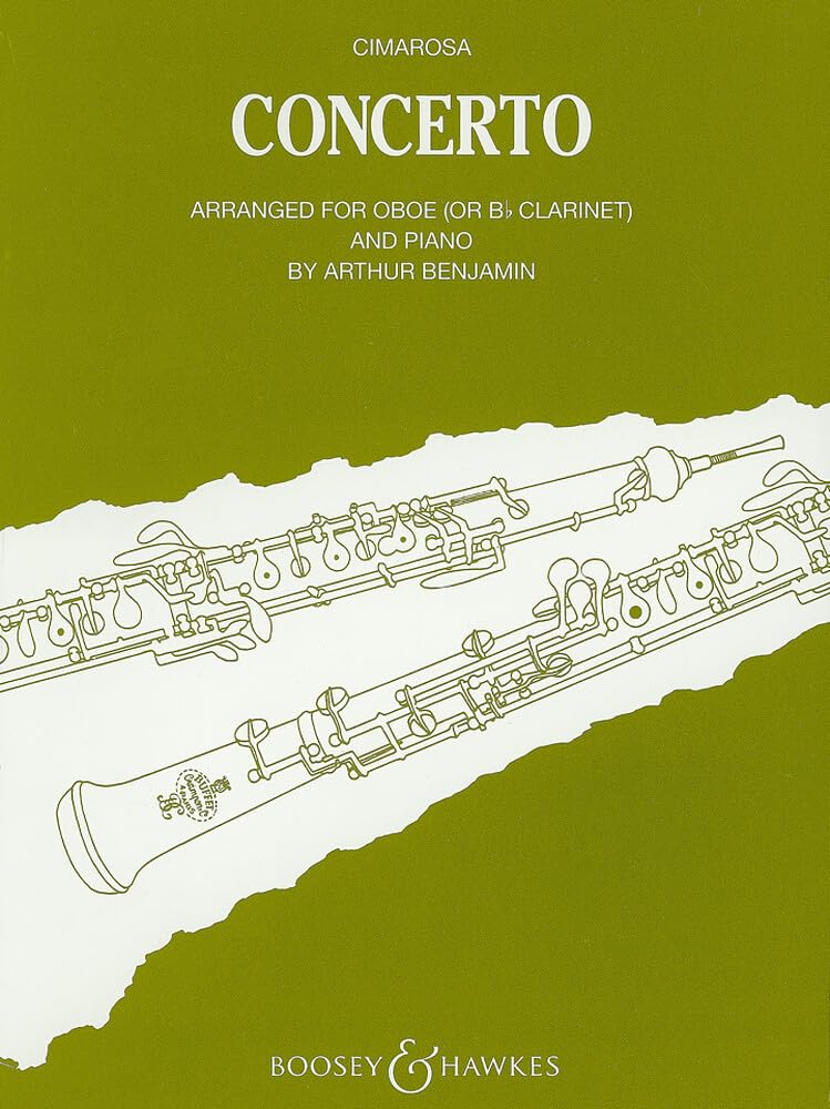 Concerto for Oboe and Strings: arranged for oboe (or Bb clarinet) and piano. oboe and strings. Réduction pour piano avec partie soliste.
