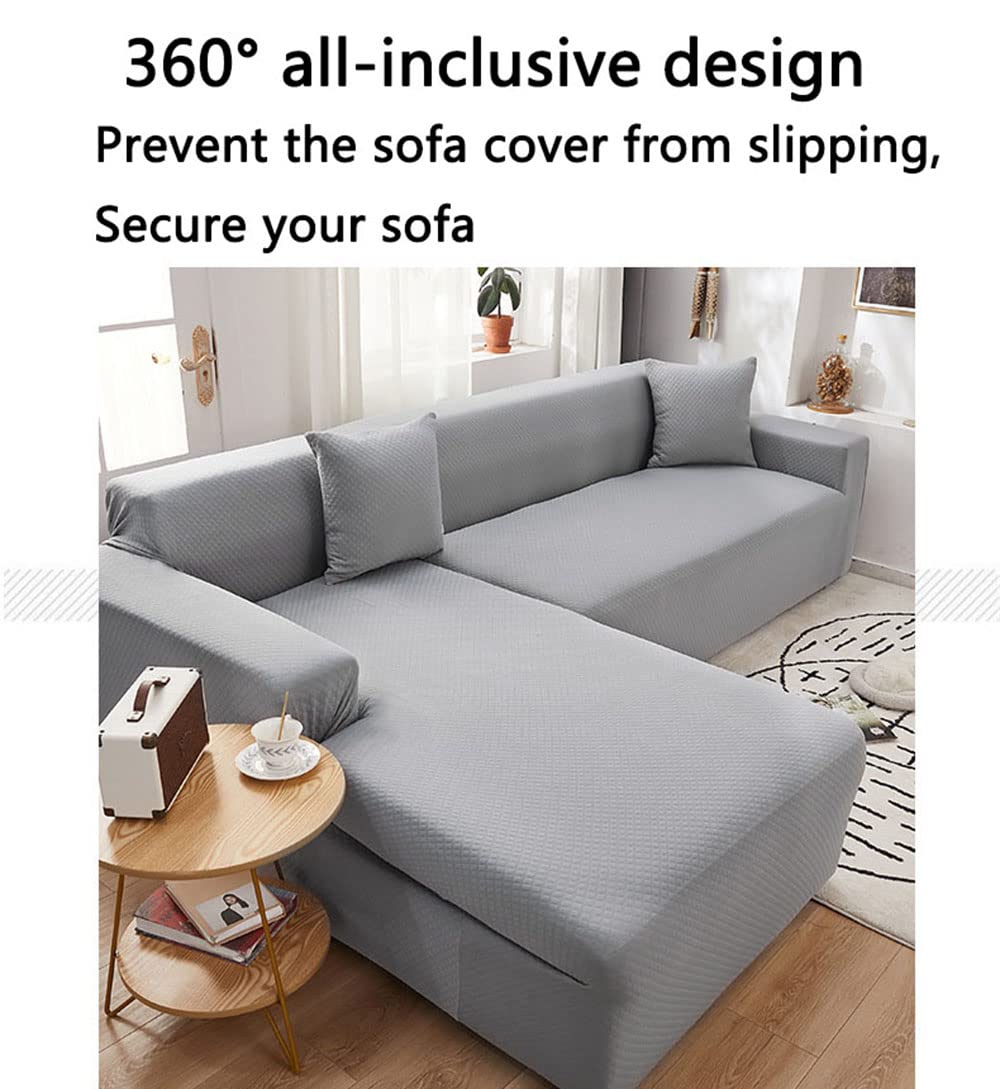 Bankhoezen For Sectionele Bank, L-vormige Bankhoes, Bankhoezen For Bank Met 2 Kussens, For Bank Met 3 Kussens, Sectionele Bank, L-vormige Bank(Groente,Pillow Cover