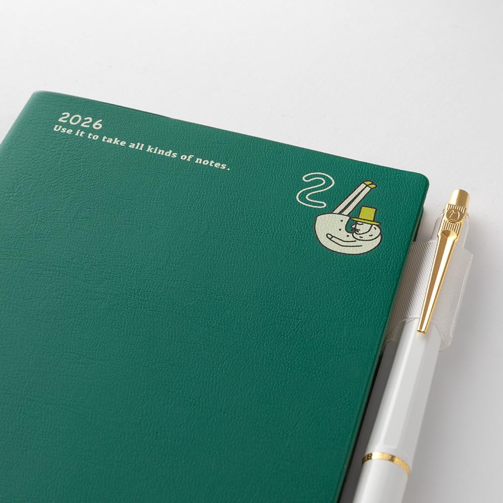 Midori Pocket Diary 2026 A6 Weekly Limited Edition Marcador de