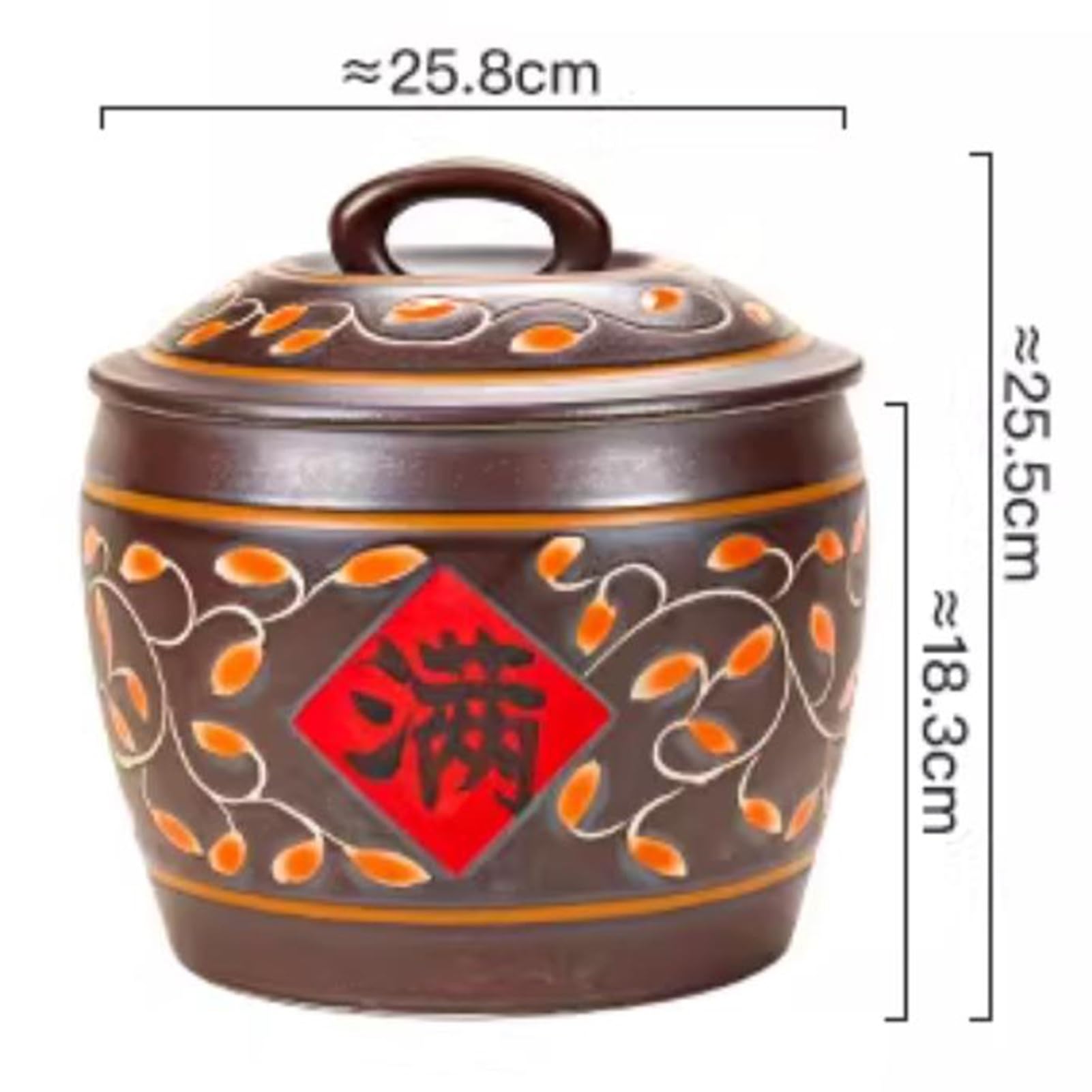 Ceramiczny pojemnik na ryż z pokrywką, pojemnik do przechowywania ziarna 5 kg, organizacja spiżarni kuchennej na makaron ryżowy, przekąski, dozownik karmy dla zwierząt domowych