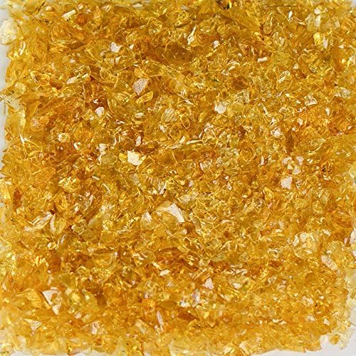 Honey Yellow Terrazzo Glass - American Specialty Glass – Flooring, Countertop, Concrete, Terrazzo Glass - 10 LB, Size 0