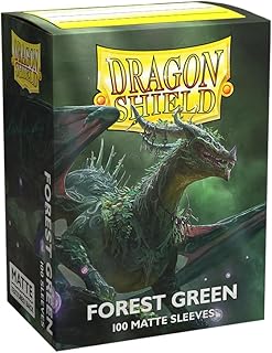 Dragon Shield Sleeves â€“ Dragon Shield Matte: Forest Green 100 CT - MTG Card Sleeves are Smooth & Tough - Compatible with Pokemon & Magic The Gathering Cards