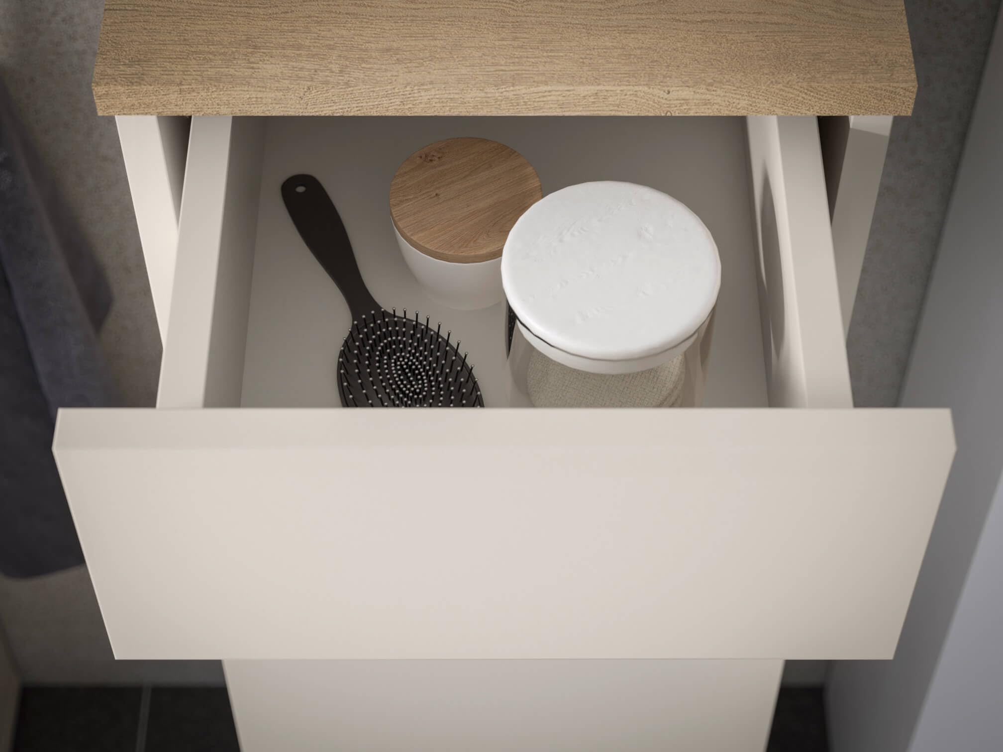 moebel-dich-auf Londres Badezimmer Hochschrank Kaschmir