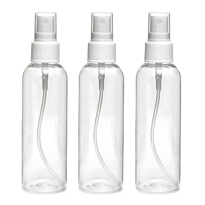 nsb herbals 100 ml Transparent Plastic Empty Refillable Reusable Fine Mist Spray Bottle Container For Sanitizer, Perfume