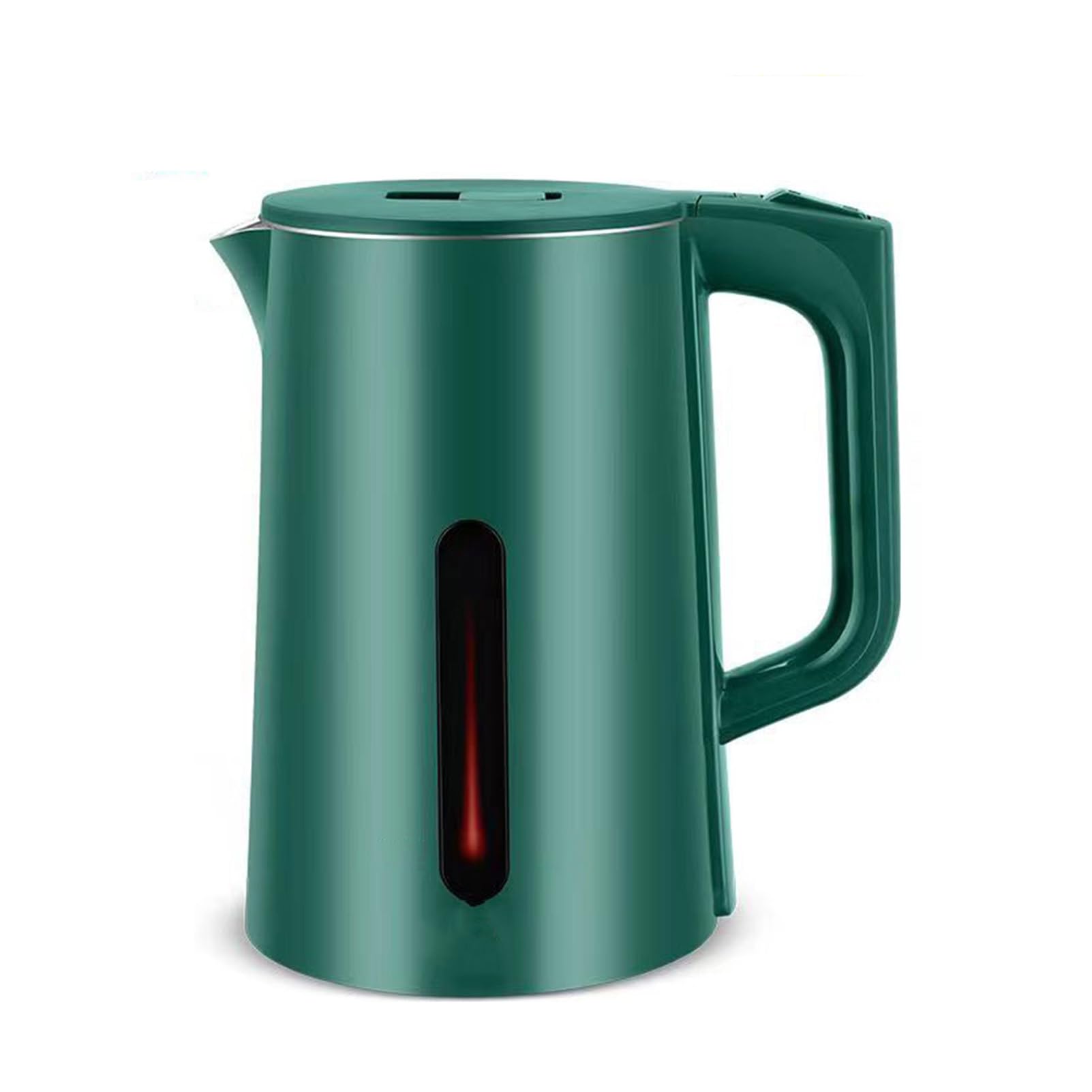 Hervidor eléctrico de acero inoxidable cepillado, 3 L, 1500 W, apagado automático, color verde, 3 L