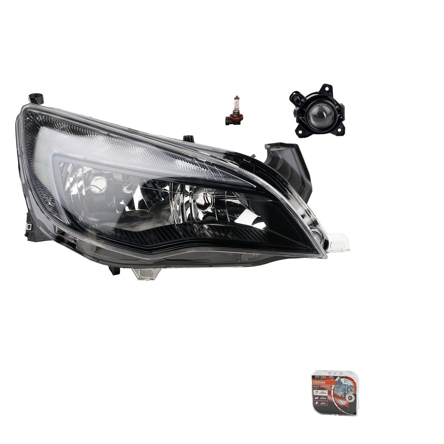 Johns, Reflektor + Night Breaker pasuje do Opel Astra J 09/12- H7 H7 R