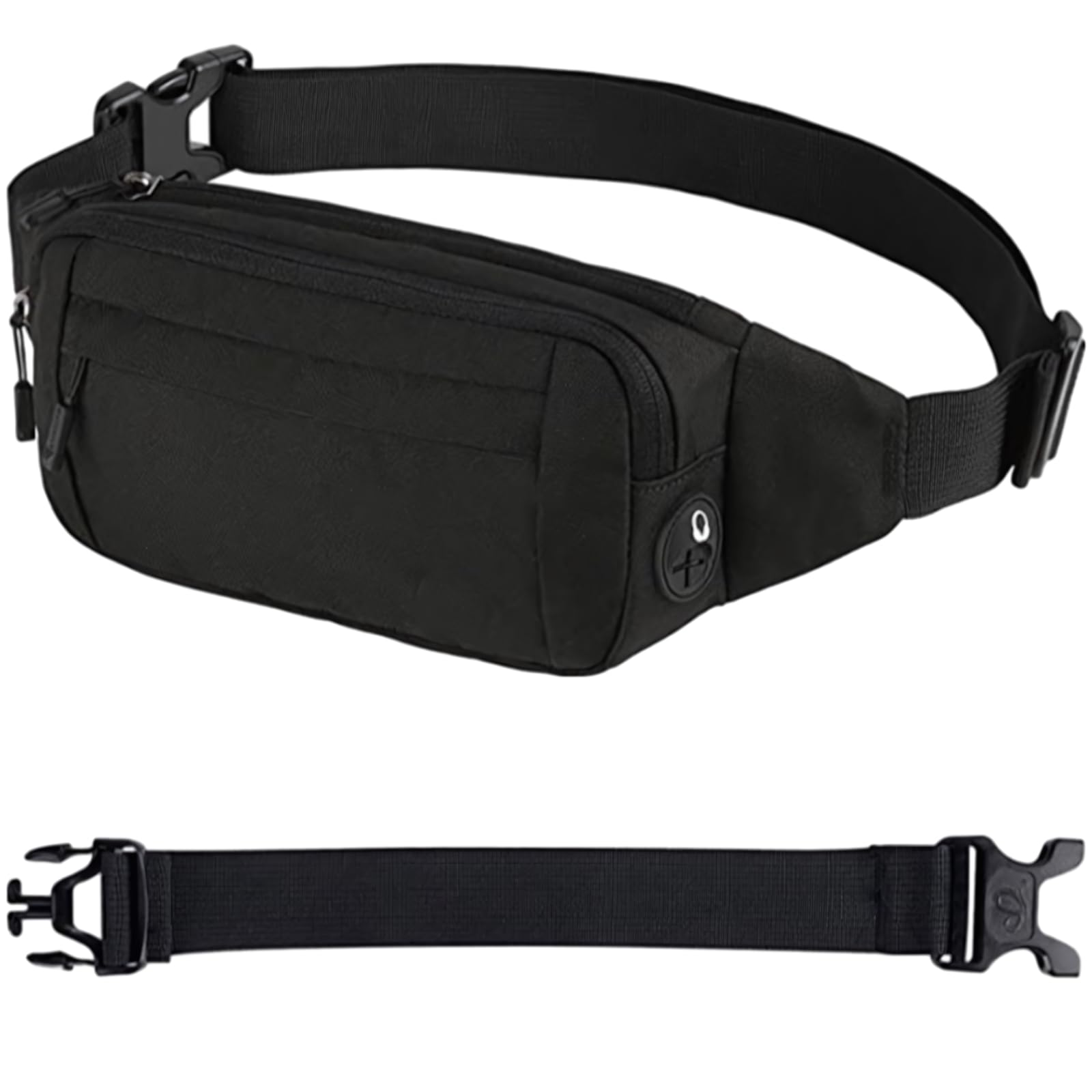 Bauchtasche für Herren und Damen mit Verlängerungsriemen, wasserdichte Gürteltasche mit Mehreren Fächern, Laufgürtel für Reise, Wandern und täglichen Gebrauch, 23 x 4 x 12 cm