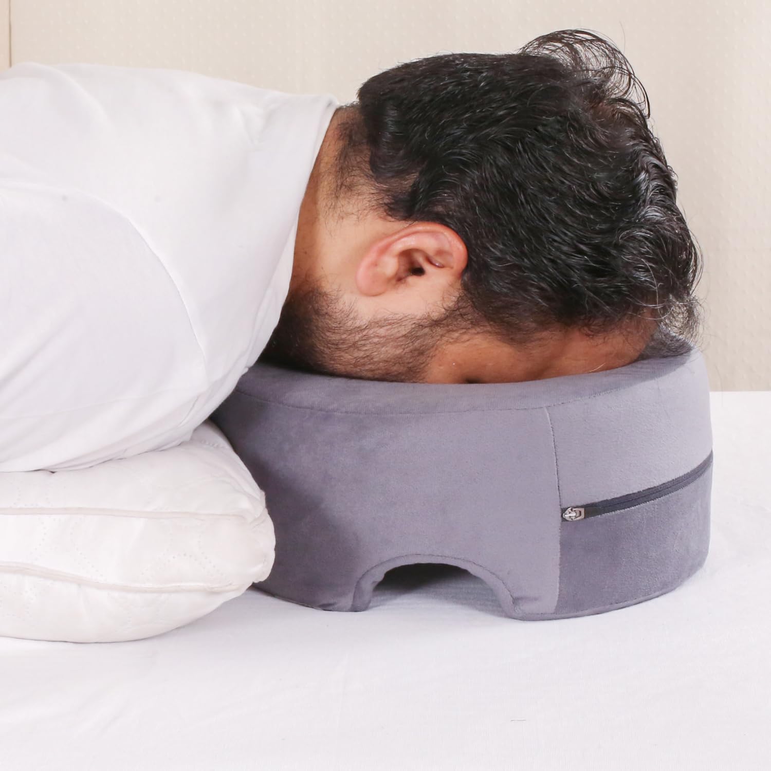 METRON Face Down Pillow After Eye Surgery, Down Pillow, Prone Pillow, Face Pillow for Post Eye Surgery, Massage Pillow, Large Size, Pack of 1-image-3