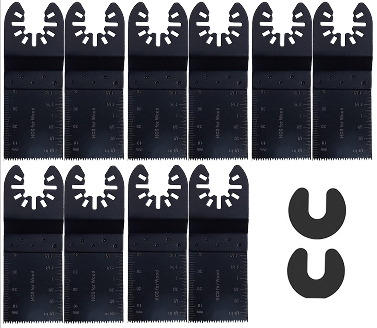 10pcs 1-3/8-Inch Oscillating Tool Blades Multitool Blades Multi Tool Saw Blades for Dewalt Rockwell Dremel Makita Rigid Ryobi Fein Bosch Craftsman: Tools & Home Improvement