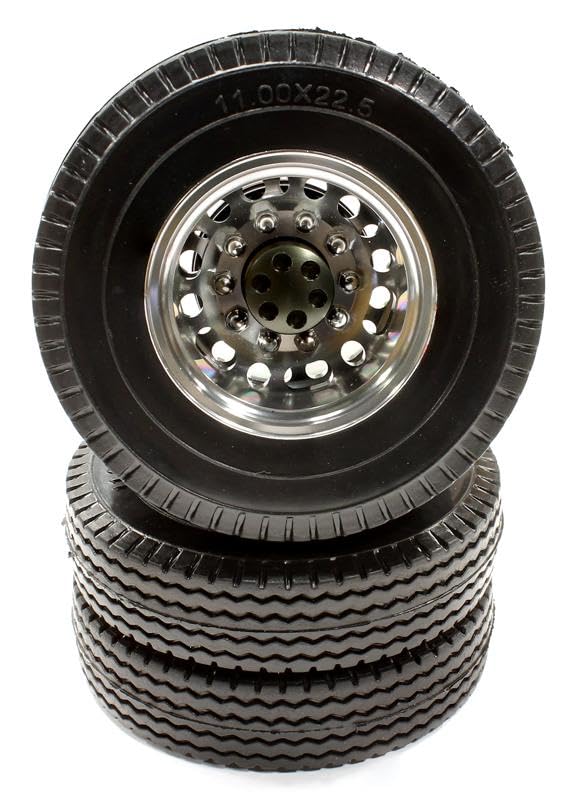Rc Model Machined Alloy Rear Dually Wheel 12r And Tire | Desertcart INDIA