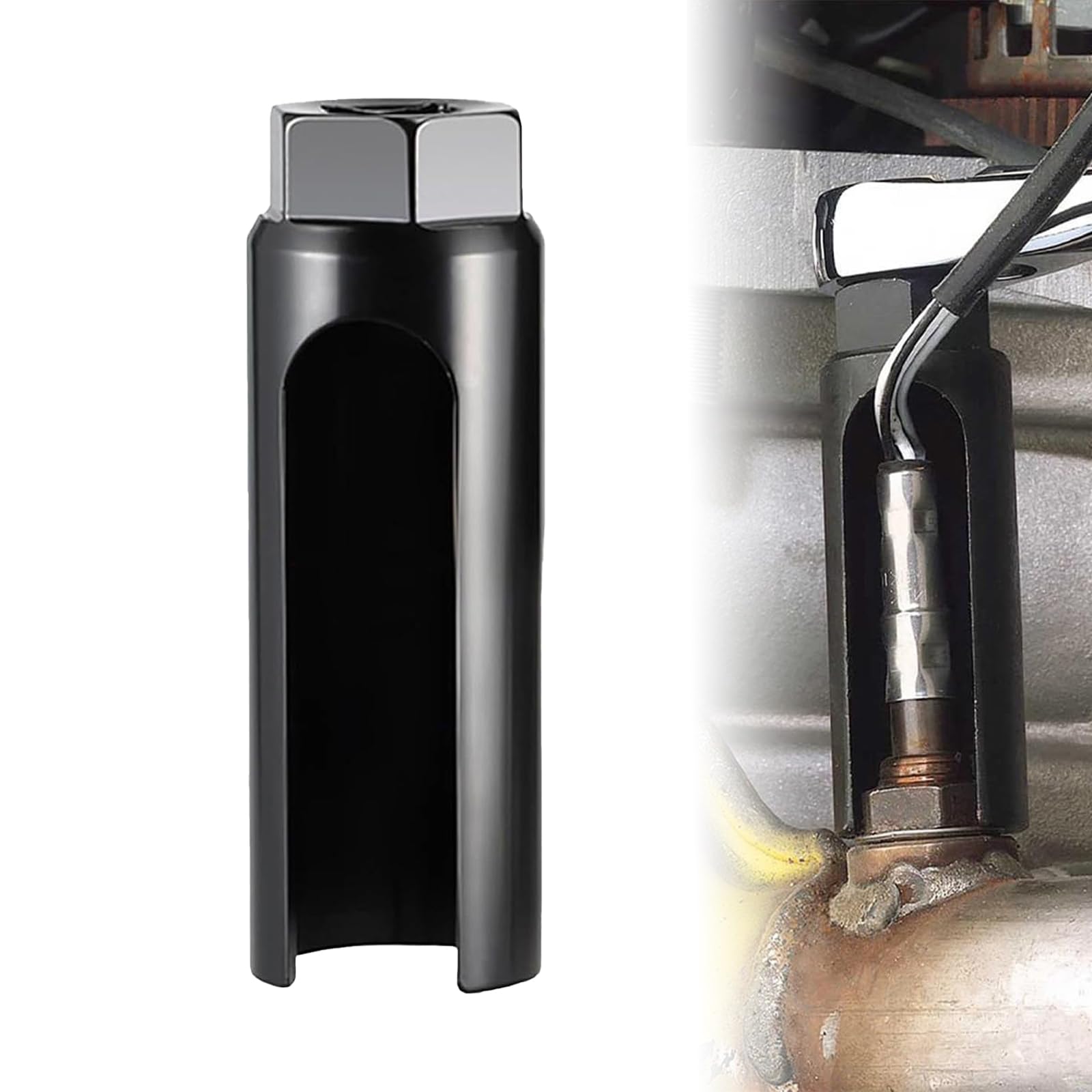 Oxygen Sensor Socket 1/2" Drive with Side Wire Cutout | 17mm 11/16" & 22mm 7/8" O2 Sensor Wrench | High Torque Chrome Vanadium Steel Universal Removal & Installation Tool for Cars.-image-37