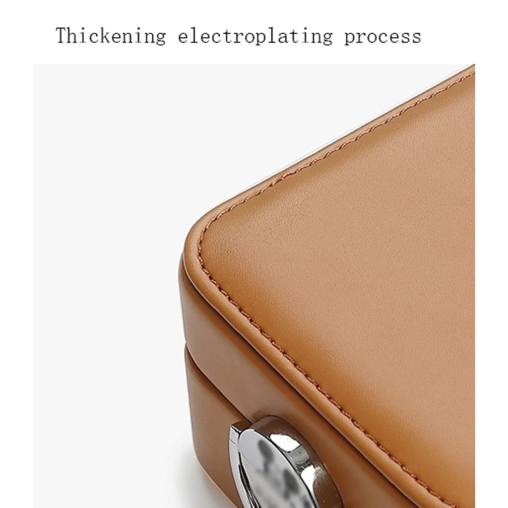 pudełko na biżuterię Biżuteria Pudełko Damska Mała Biżuteria Schowek z Lock Travel Jewelry Case Odpowiedni do bransoletki Bransoletka Najlepszy prezent (Color : A)