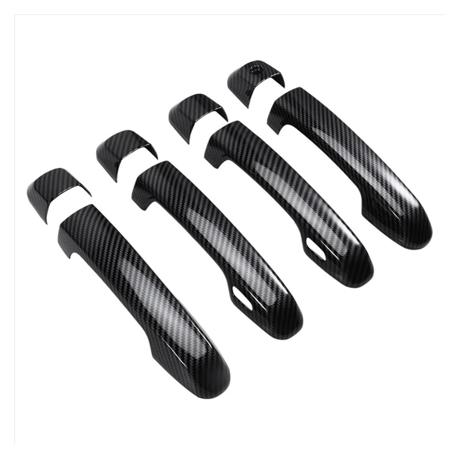 Punxdda Car Exterior Door Handle for Toyota for 4Runner 2010-2024A70X Car Exterior Door Handles Cover Exterior Door Handles Scratch Protective Decor(Carbon Fiber Color)