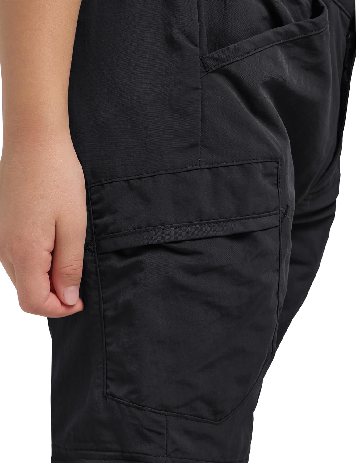 Jack Wolfskin - Safari Zip Off Pants K, Pantalones al Aire Libre niños Unisex, Black, 104 -