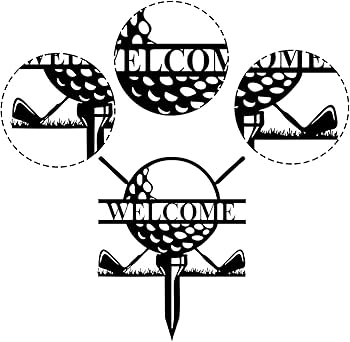 Amazon.co.jp: 屋外ゴルフ看板、ゴルフ芝生看板 - ゴルフヤードサイン