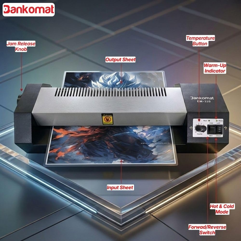 Bankomat Type-320 All-in-One Professional Lamination Metal Machine Hot & Cold 25 inch Lamination Machine 3