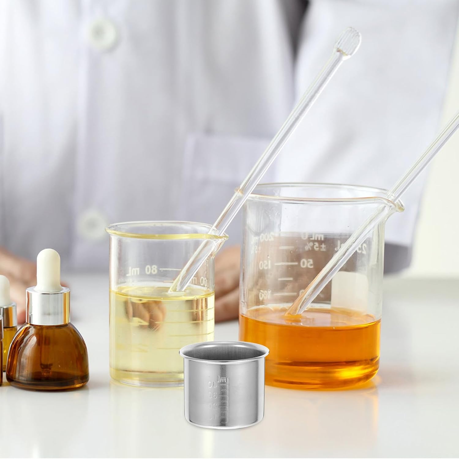 Stainless Steel Measuring Cup 40ml Portable Accurate Small Silver