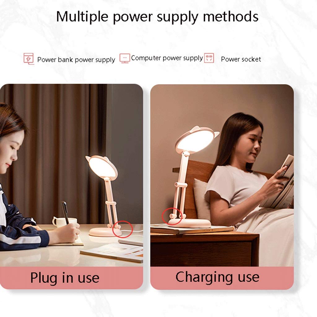 Nachtkastje lamp Modern LED-bureaulamp, Eye-Caring tafellampen, Pull Switch, Hardware Lampekap, for Student Learning Work Reading Nachtlamp (Color : White Nachtkastje lamp Modern LED-bureaulamp, Eye-Caring tafellampen, Pull Switch, Hardware Lampekap, for Student Learning Work Reading Nachtlamp (Color : White