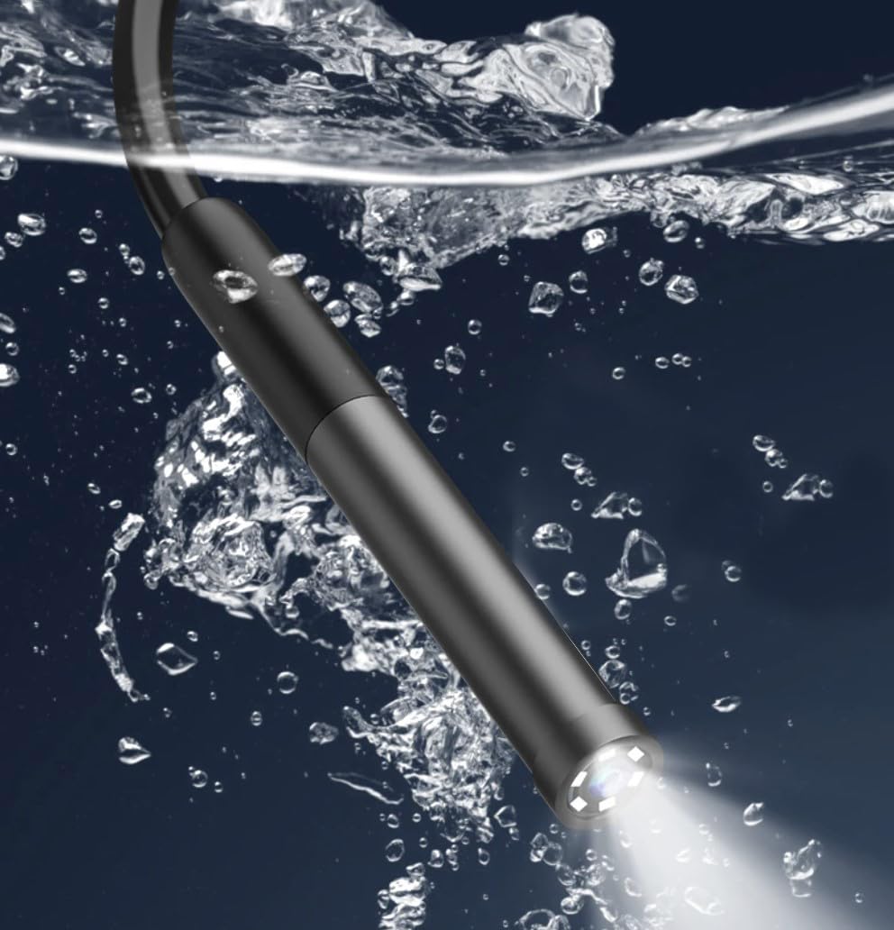 Inspectiecamera Voor Industriële Toepassingen, Met Een 7 Mm Diameter En Een 2 Meter Lange Kabel Ideaal Voor Het Opsporen Van Mechanische Blokkades In Pijpleidingen En Interne Structuren Inclusief Type