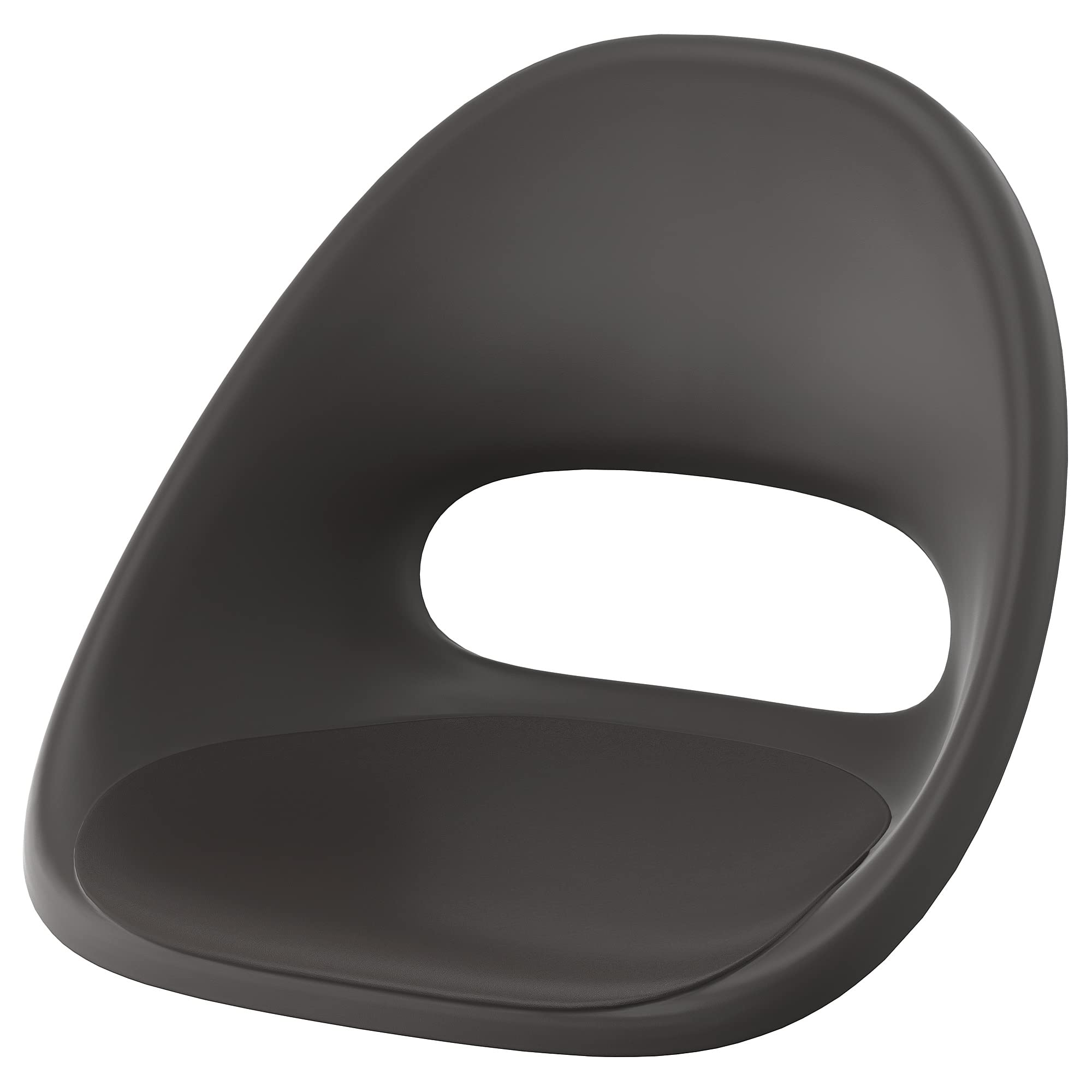 Coque de siège ELDBERGET gris foncé pour aménager un coin bureau moderne