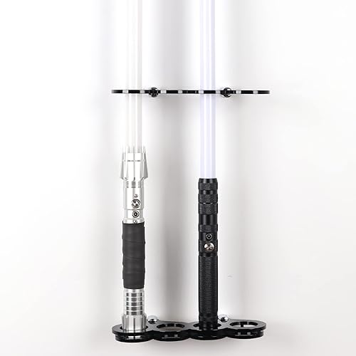 Miniatura 10 de HHUXIUE Soporte de espada de luz para montaje en pared, soporte de sable de luz, soporte de espada de sable de luz, soporte de pared (6 agujeros)