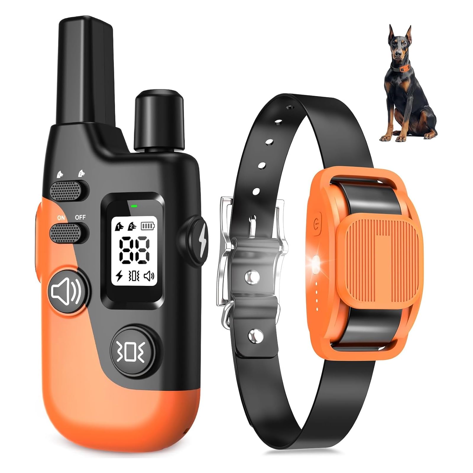 Photo 1 of Yawpet Shock Collar for Dogs - Orange, 4200FT Range, 3 Training Modes