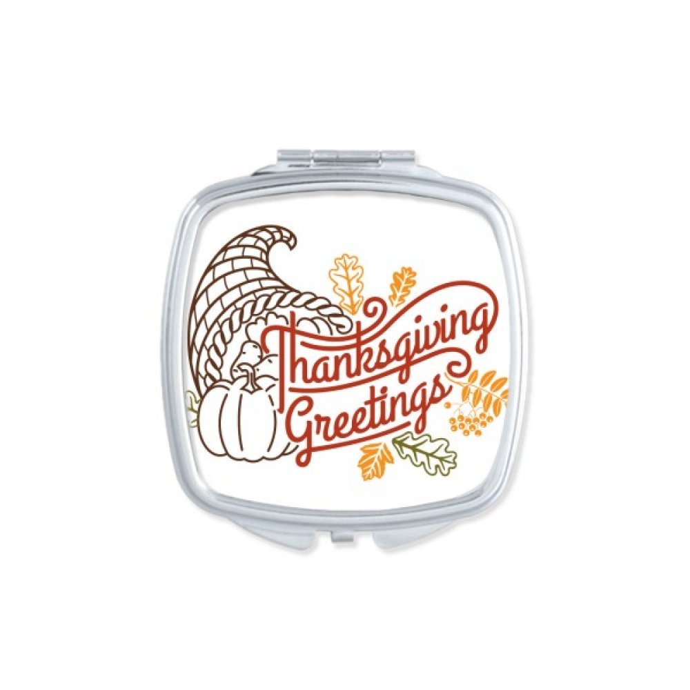 Miroir mignon motif guirlande de Thanksgiving, idée petit cadeau pour femme