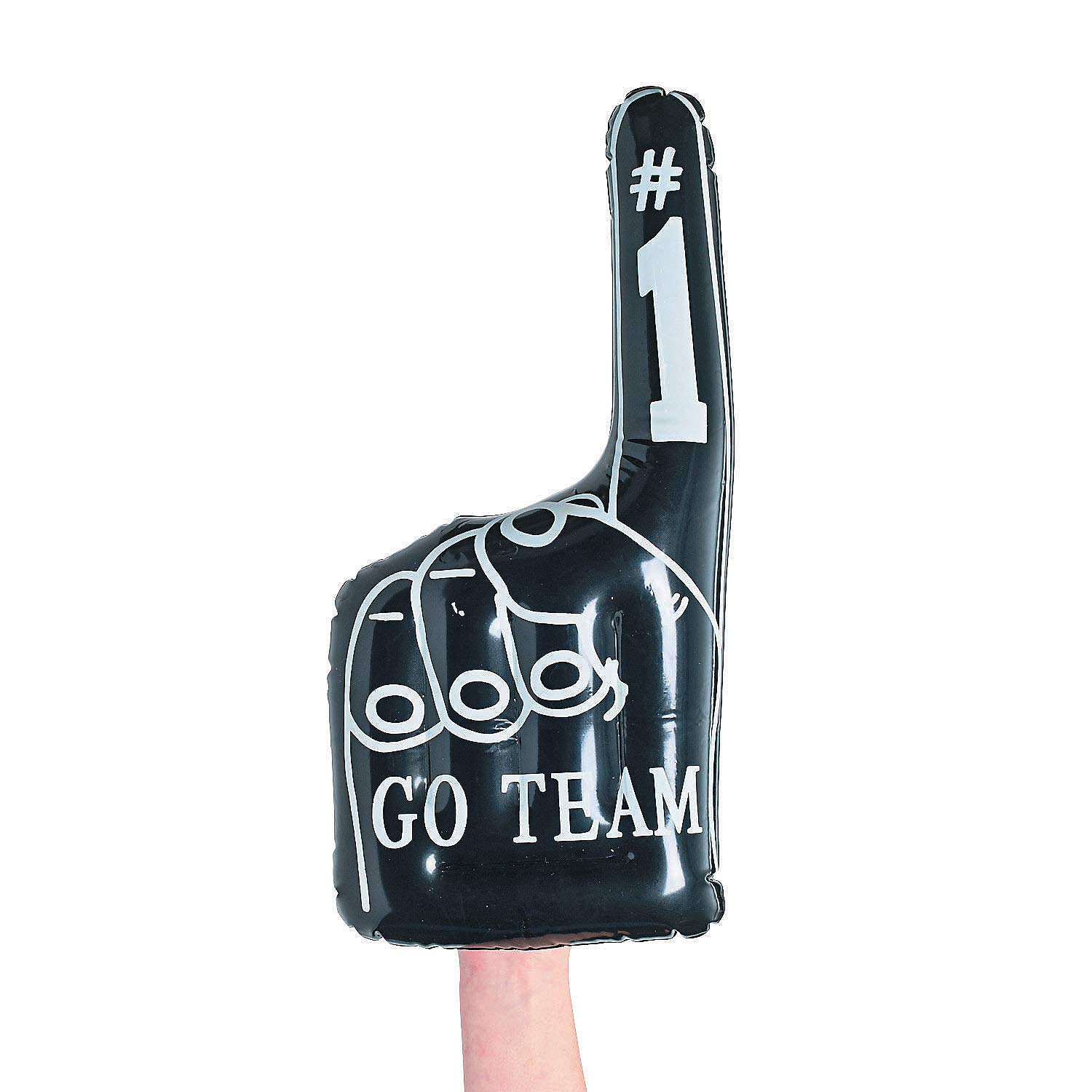 Fun Express 18" Black Inflatable #1 Hand