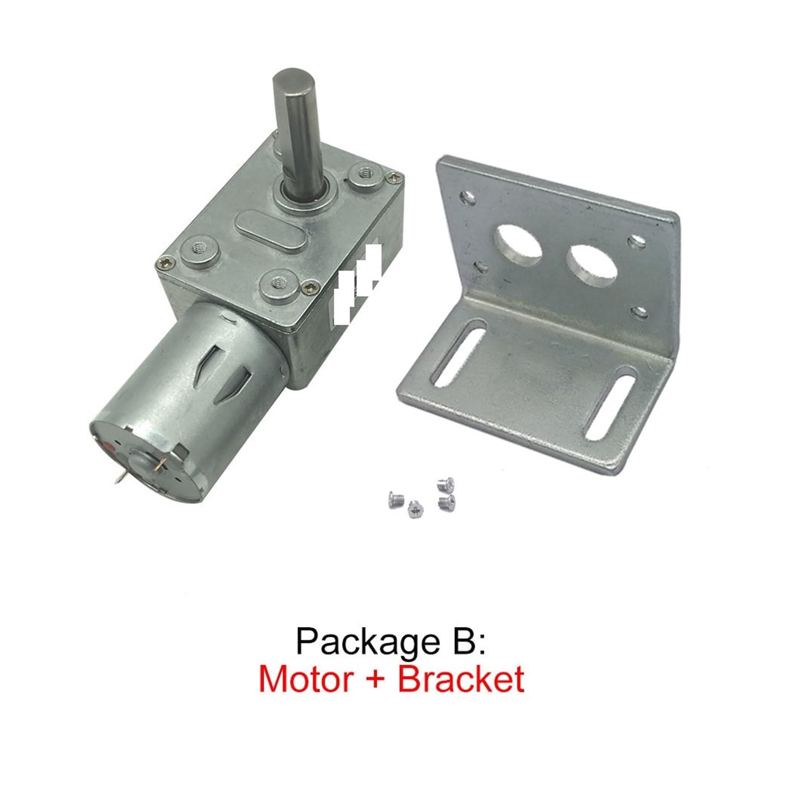 Moteurs réducteurs à vis sans Fin 24 V CC 8 mm D7, Longueur d'arbre 25 mm, Verrouillage Automatique inversé, Package JGY370 R 24 V 18 TR/Min