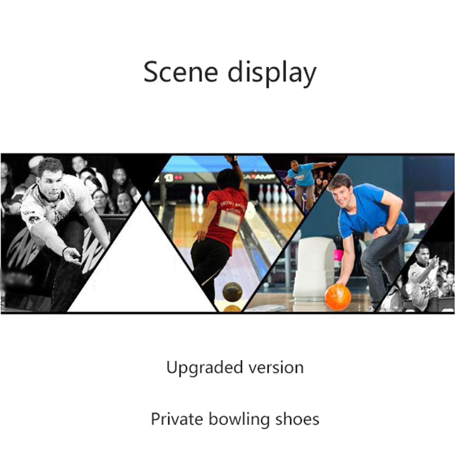 Herren-professionelle Bowlingschuhe,Bowling-Schuhe Männer,Anti-Rutsch Leder Bowlingschuhe,Leicht Atmungsaktiv Sneakers,Freizeit-Bowling-Trainingsschuhe,für Amateure und Gelegenheitsbegeisterte