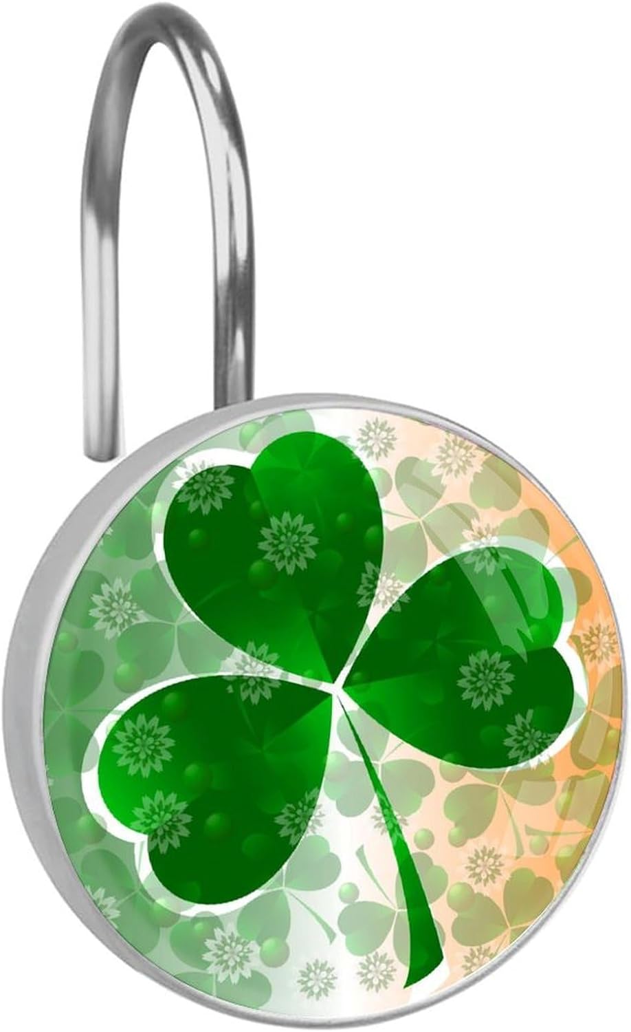 12pcs Shower Curtain Hooks,Spring Bird Decorative Shower Curtain Hanger Rings Roller, Stainless Steel Round Shower Rings Hangers for Bathroom