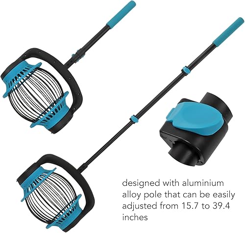 Miniatura 5 de TOPINCN Recolector de frutos secos de castaña huerto de golf, recogedor rápido de piñas para herramienta de cono colector de nueces, púas de 39.4